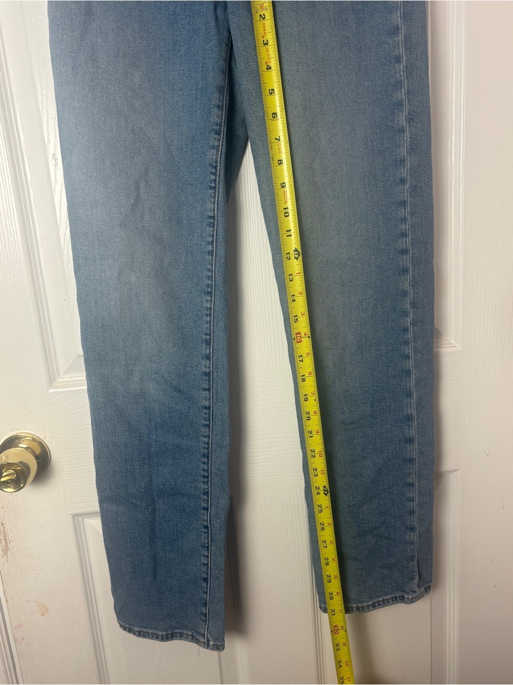 Madewell High Rise Skinny Jeans Medium Wash Distressed Woman's 25T - Picture 5 of 10